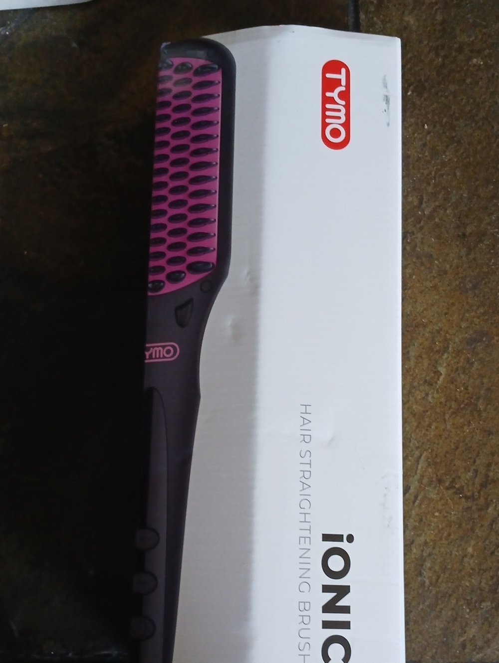 TYMO Pink and Black Ionic Hair Straightening Brush